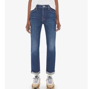 Mother The Scrapper Cuff Ankle Fray Jeans